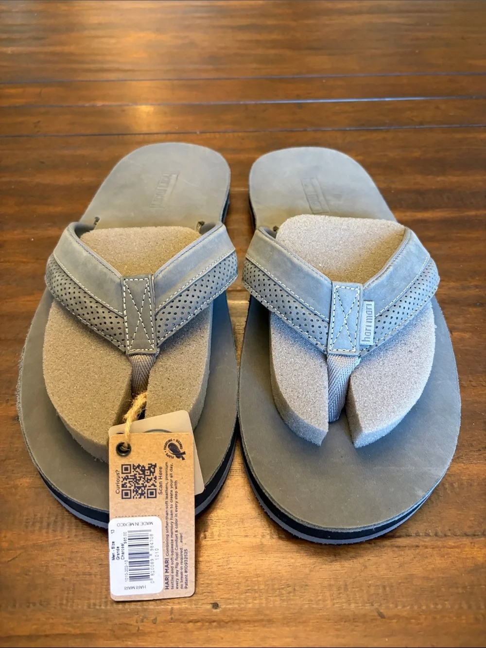 Hari Mari Gray Sandals Men US 13 ACs
